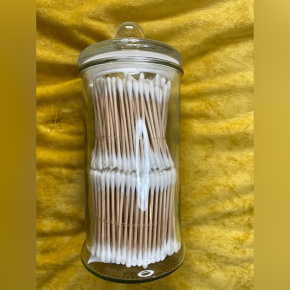 IKEA Bath Ikea Glass Qtip Organizer 9 Inches Tall X 35 Inches Wide